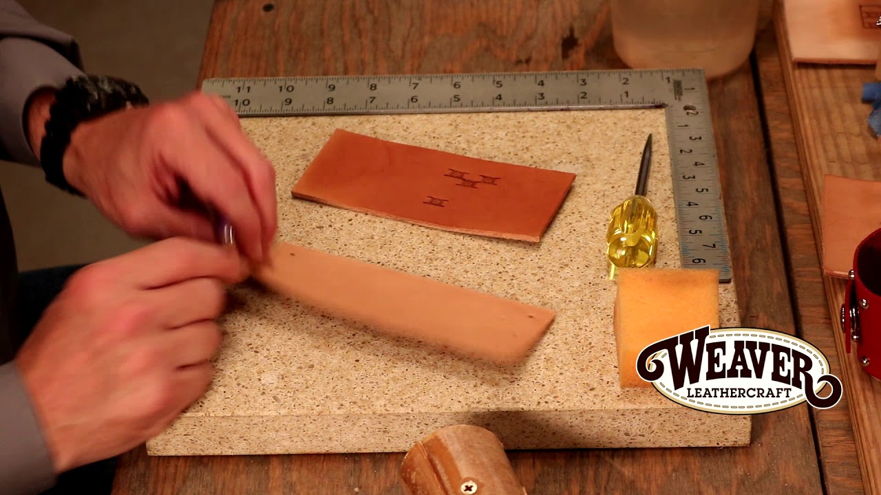 How to Stamp Leather Patterns Leathercraft Tutorial #leathercraft 