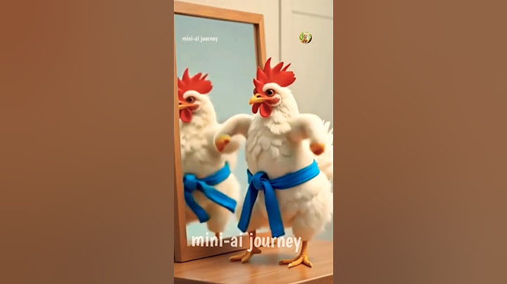 Funny chicken mirror dance 🐓💃😅 #chicken #funny #rooster #ai