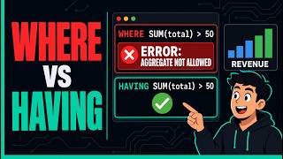 Stop Using WHERE on Aggregates! (SQL GROUP BY & HAVING Tutorial)