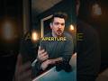 Camera Basics - APERTURE #photography #videography #shorts