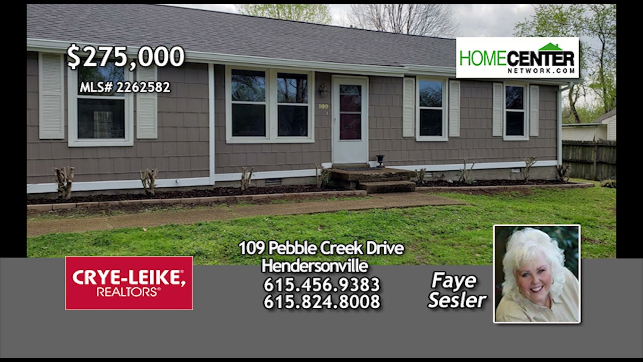 109 Pebble Creek Dr, Hendersonville, TN, Faye Sesler, Crye Leike