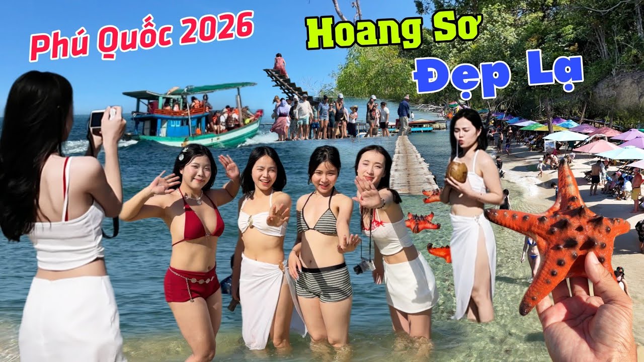 Phú Quốc 2026 - Kì lạ hàng 1000 con này chồi lên bãi Rạch Vẹm đẹp không tưởng