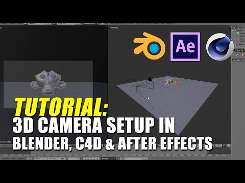 Tutorial: 3D Camera Setup in Blender, Cinema 4D & Adobe After Effects