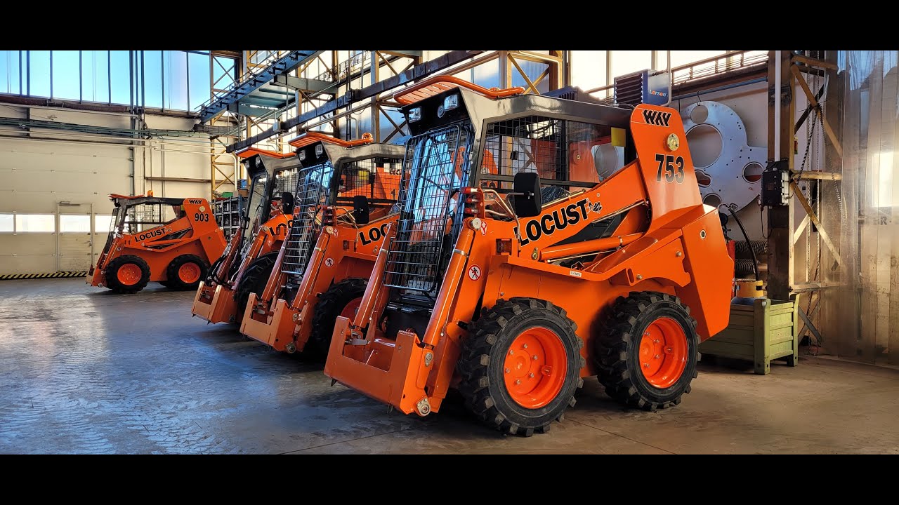 Мини погрузчики LOCUST 2023 . Новая модель LOCUST 1004. Репортаж с завода WAY INDUSTRIES.