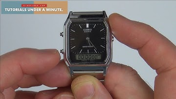 How To Set the STOPWATCH on a Casio AQ-230 Watch (5154)