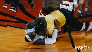 LeBron tackles Heat fan who hits $75,000 shot!