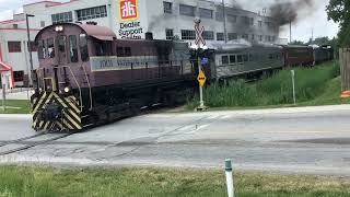 Waterloo central 1001 departs the village of St Jacobs