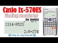 Modulo on casio fx570vn calculator