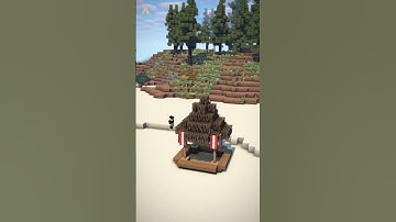 Tropical Beach Bar #minecraft #shorts