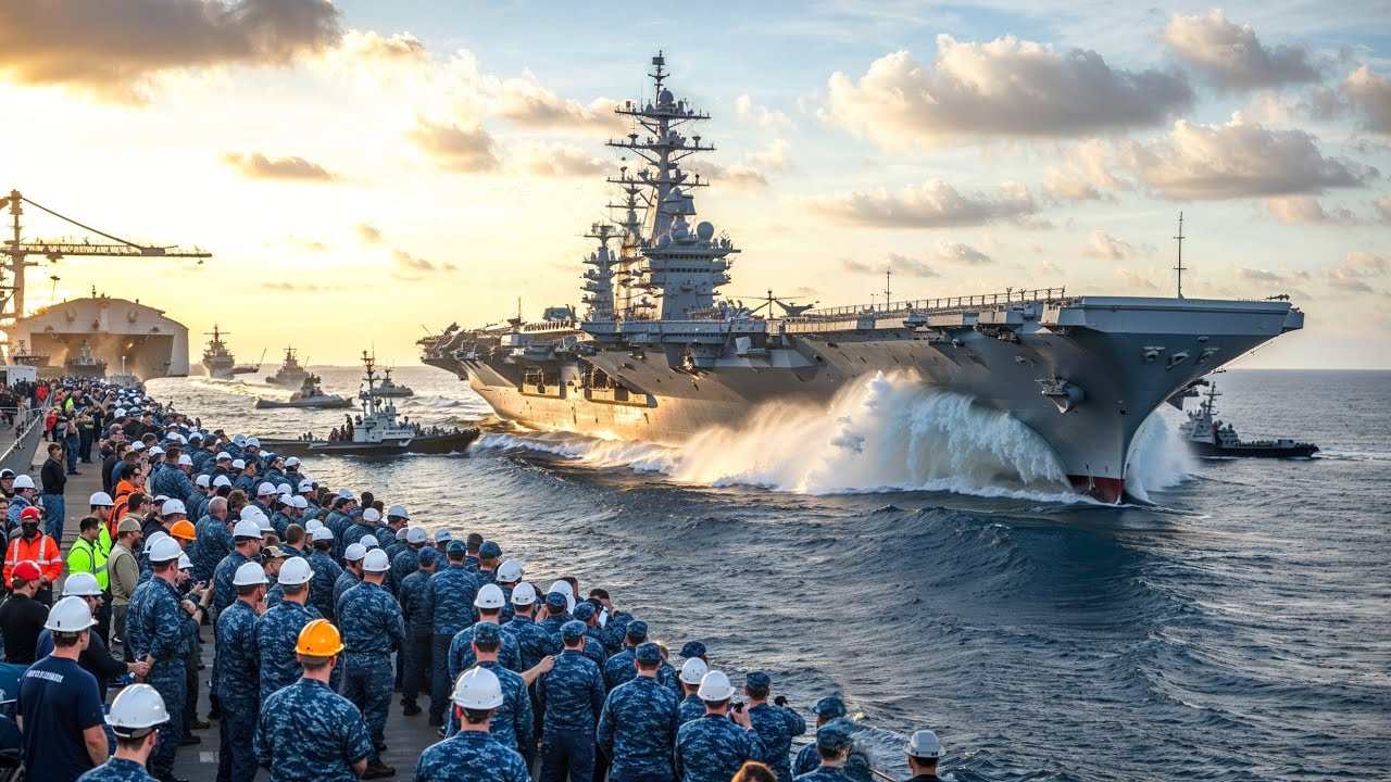 How New $13B Aircraft Carriers are Launched by US NAVY
