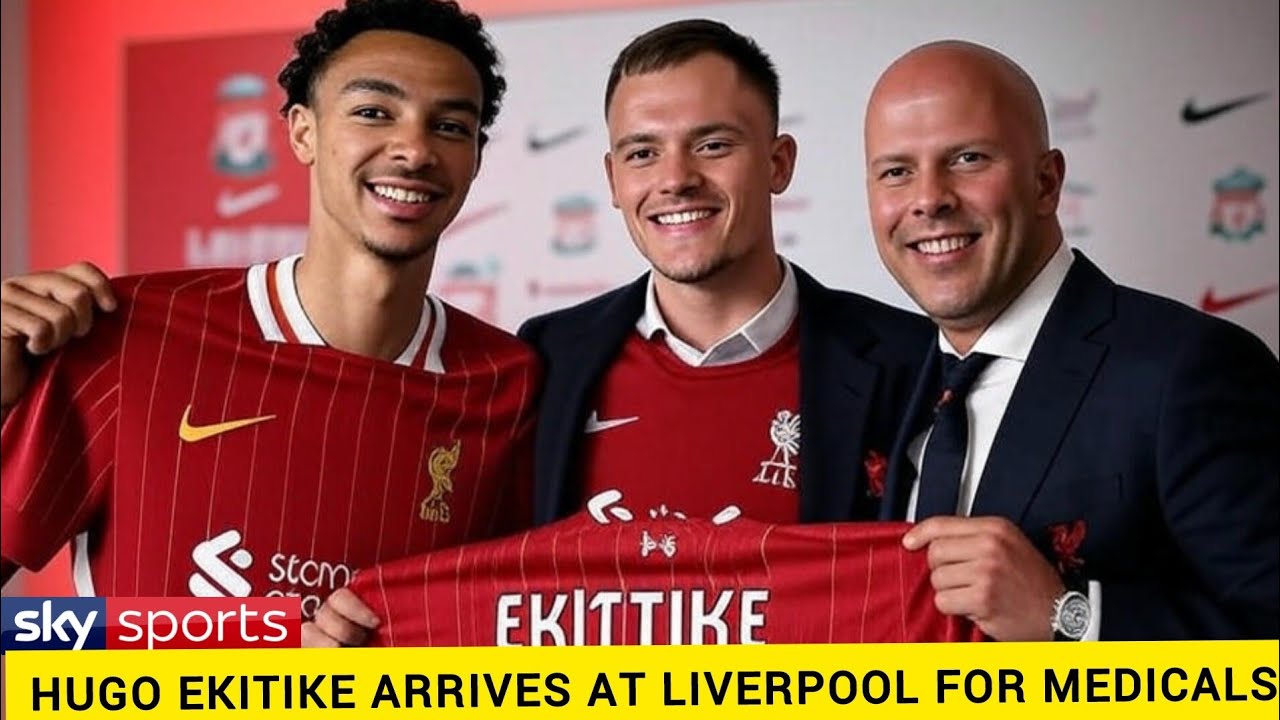 Shocking!! 😱 Hugo Ekitike Arrives at Liverpool for Medicals After Secret Transfer Deal