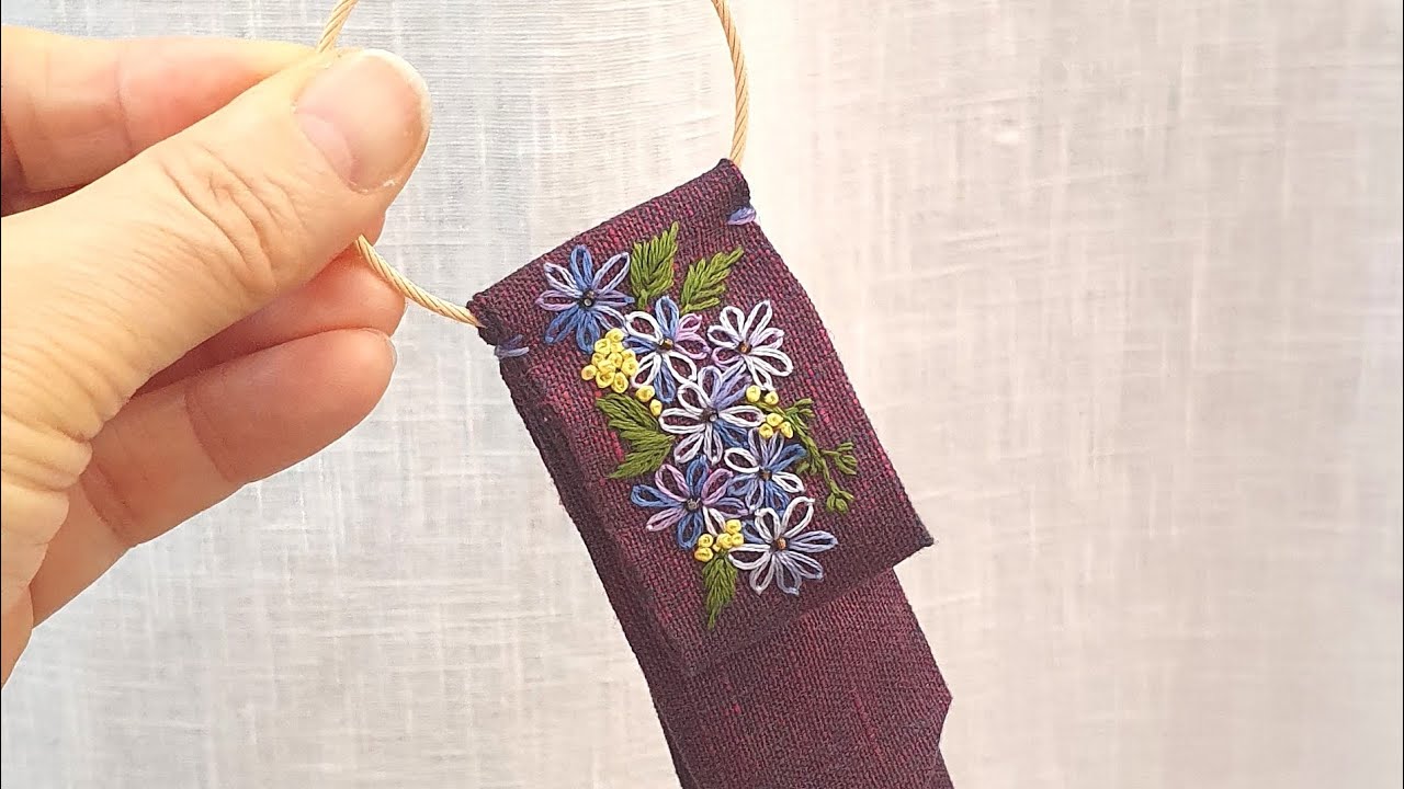 제비댕기 꽃자수키링 만들기"  