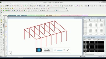 STAAD PRO ROTATE TOOL OPTION & GENERATE MODE COPY WITH LINK BAYS