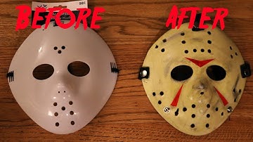 DIY $1 Walmart Jason Mask Rehaul - Friday the 13th Part 3 Tutorial