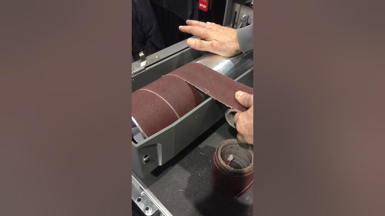 How to Change the Sandpaper on the Supermax 16/32 Open Ended Belt
