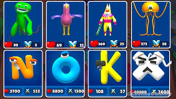 Merge Alphabet Lore Run vs Garten of Banban 2 ⭐ Merge Simulator Battles abcdefopqrstuvwxyz