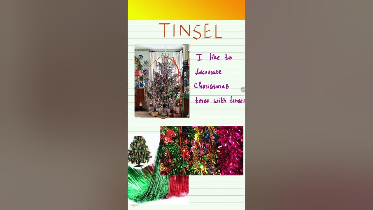 LEARN ENGLISH WORD TINSEL YouTube