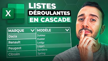 EXCEL - CRÉER DES LISTES DÉROULANTES EN CASCADE (Liste dépendante d