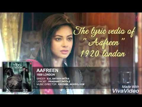 Aafreen lyrics 1920 london