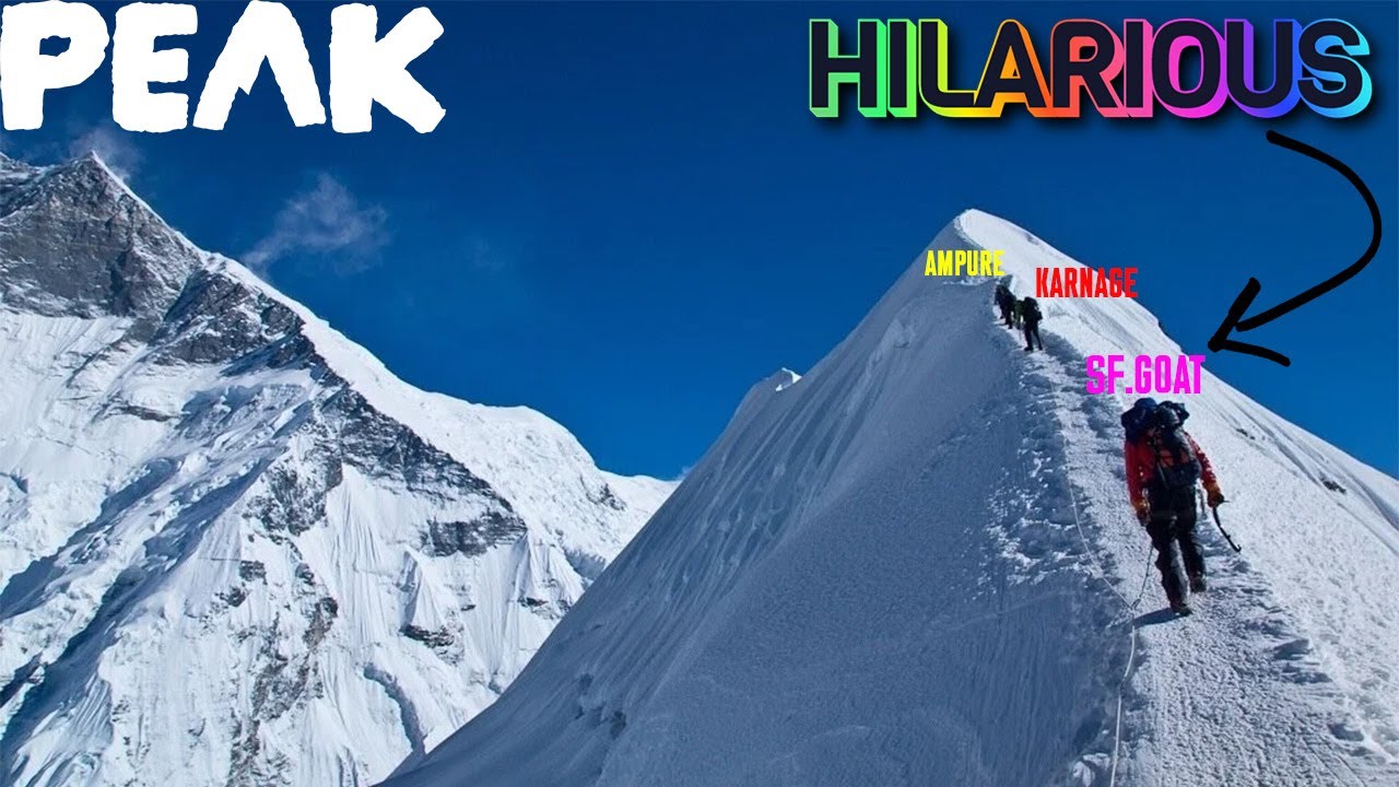 playing PEAK for the first time and we're terrible at it