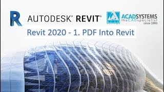 Acad Systems Revit 2020 - 1. Pdf Into Revit