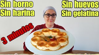 EL postre SIN HORNO más RICO Y  FÁCIL se prepara en 3 MINUTOS y con 2 INGREDIENTES