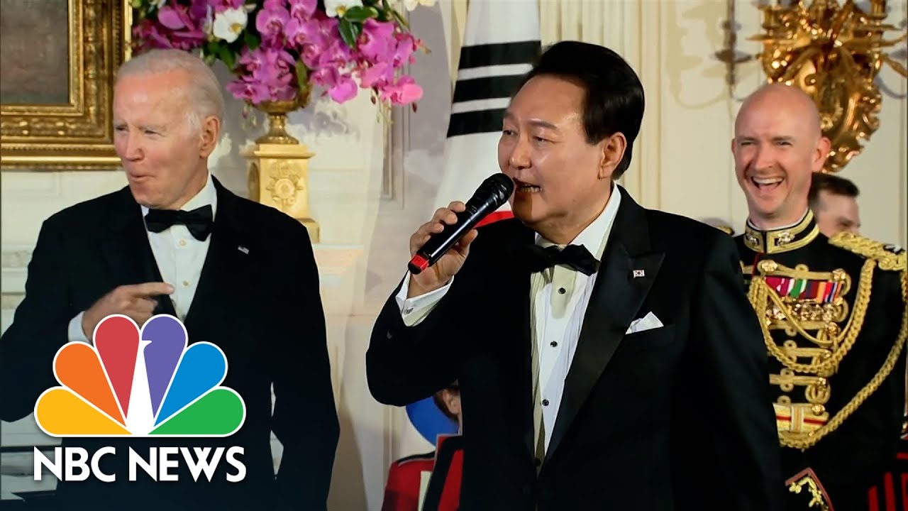 Watch: President of South Korea sings ‘American Pie’ while attending state dinner