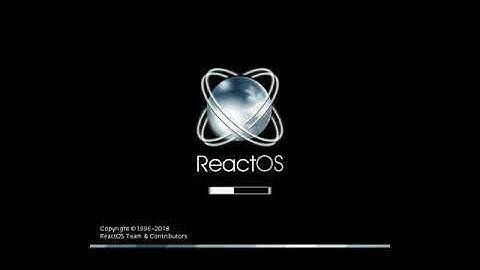 ReactOS Recent Installation and First Boot