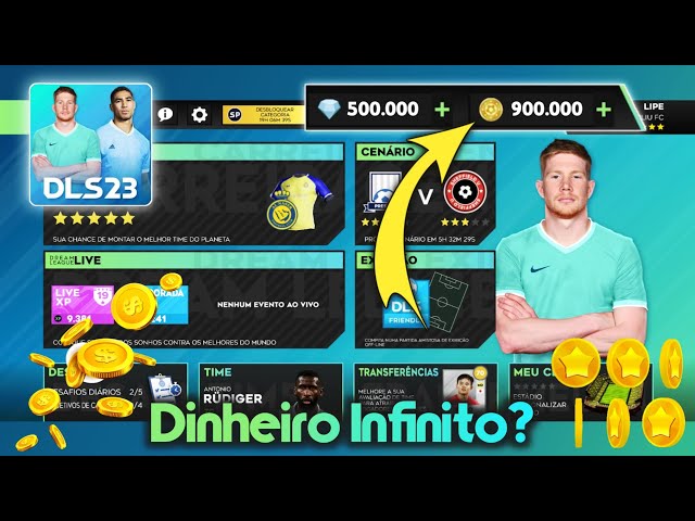 Como Ter Dinheiro Infinito no Dream League Soccer 2023? - DLS 23!!👈😱 