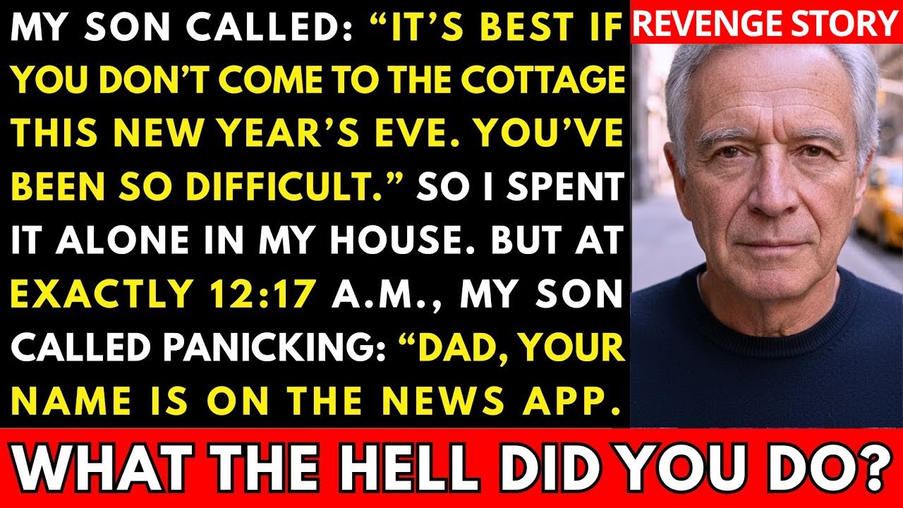 My Son Said I Was “Difficult” On New Year’s Eve—Then He Called At 12:01 AM: 