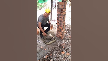 Kỹ thuật xây cột nhà phố nhanh chuẩn đẹp!cách lợi xây cột #shorts