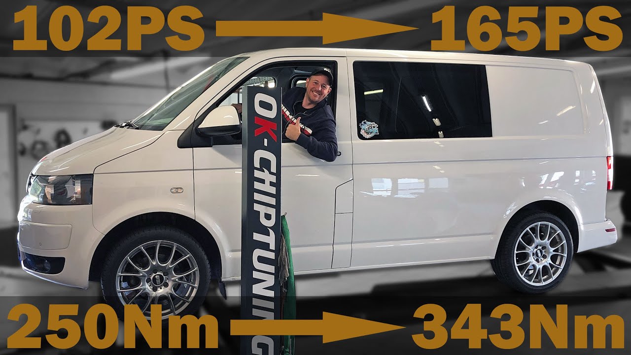 Ok Chiptuning Vw T5 2 2 0tdi 102ps Caab Leistungssteigerung Mit 5 Gang Getriebe Youtube