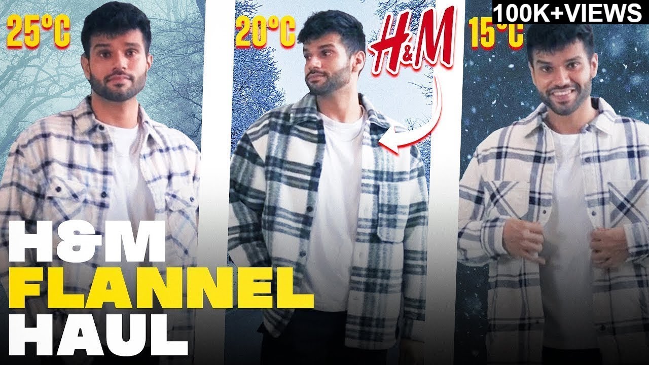 H&M SALE 2024 FLANNEL Shopping Haul for Men | Overshirt Style Guide | BeYourBest Fashion San Kalra