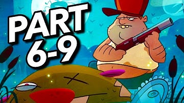 Swamp Attack Episode 6 Level 9 Walkthrough Gameplay - Spooky Swamp, (6-9)