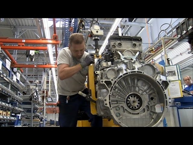 Mercedes-Benz Actros engine production at the Mannheim Plant class=