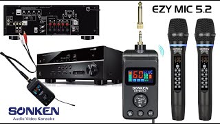 EZY MIC 5.2 - Universal UHF Wireless Microphones with Bluetooth Streaming from SONKEN