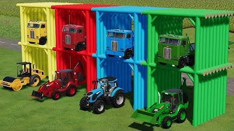 COLOURS OF WHEEL LOADER, JCB, TRACTOR TRANSPORT IN FS22!!