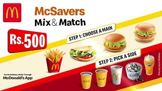 McDonald's Pakistan | McSavers | Mix & Match
