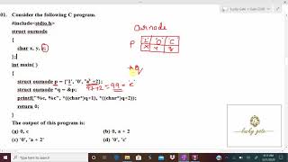 118. GATE-2019-Programming(Pointers and structures) Question and it's detailed solution...
