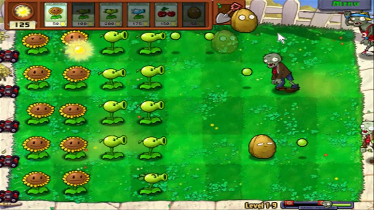 Let's Play Plants vs Zombies Part 4 Olympic Zombies - YouTube