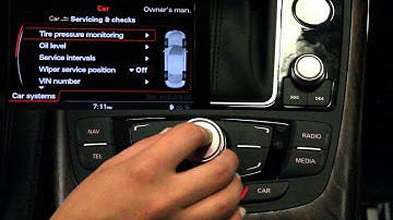 Audi North Scottsdale- Resetting your TPMS on Audi equipped with Navigation