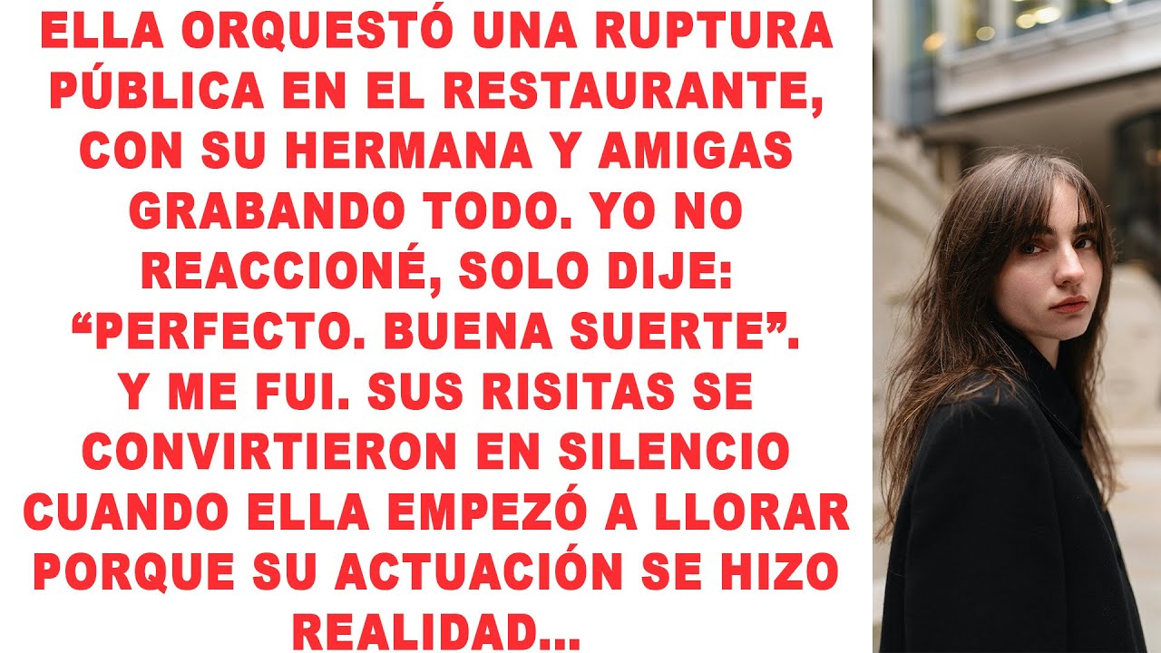 Ella montó una ruptura con amigos grabando, y se volvió real cuando dije '¡Buena suerte!'