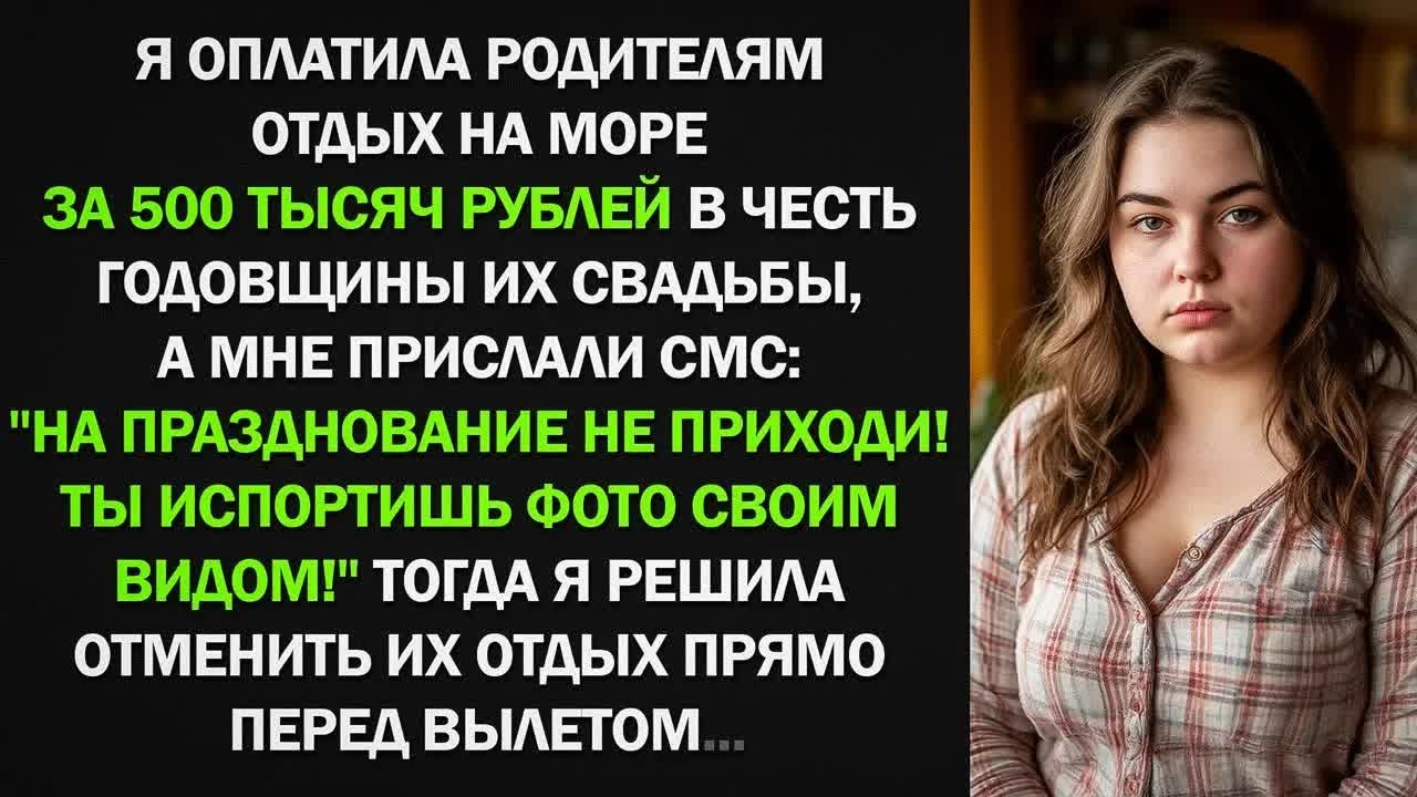 Родители запретили мне приходить на празднование своей годовщины, тогда я решила....