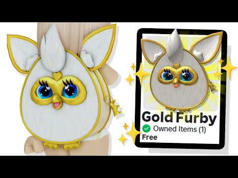 How to Get the FREE Gold Glam FURBY Backpack UGC 🎒 Roblox