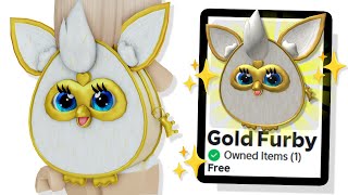 How to Get the FREE Gold Glam FURBY Backpack UGC 🎒 Roblox