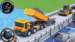 Underpass Road Building in City - Real US Construction Simulator 2025