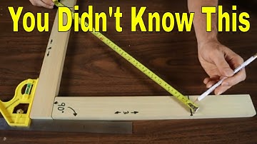 Before You Make Anything Square ( 3 4 5 Method )