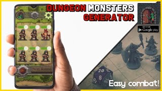 Dungeon monsters generator - Combat & encounter manager app for android screenshot 1