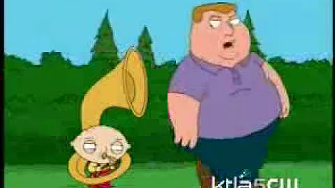 Stewie Follows Fat Guy With TUBA