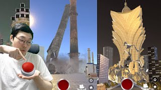 다이너마이트로 건물을 폭파시켜 철거하는 게임 (fake island demolish) screenshot 1